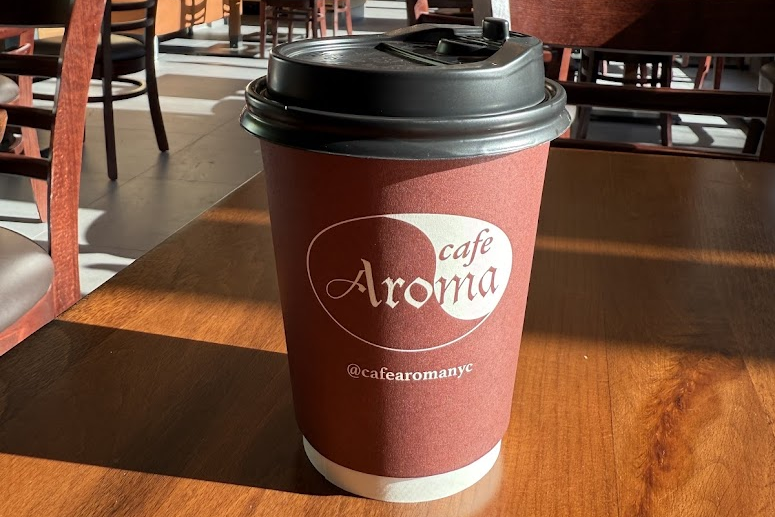 Freshly brewed cold brew coffee at Cafe Aroma